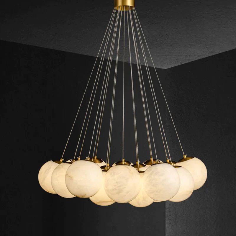 Aria Alabaster Global Ceiling Pendant