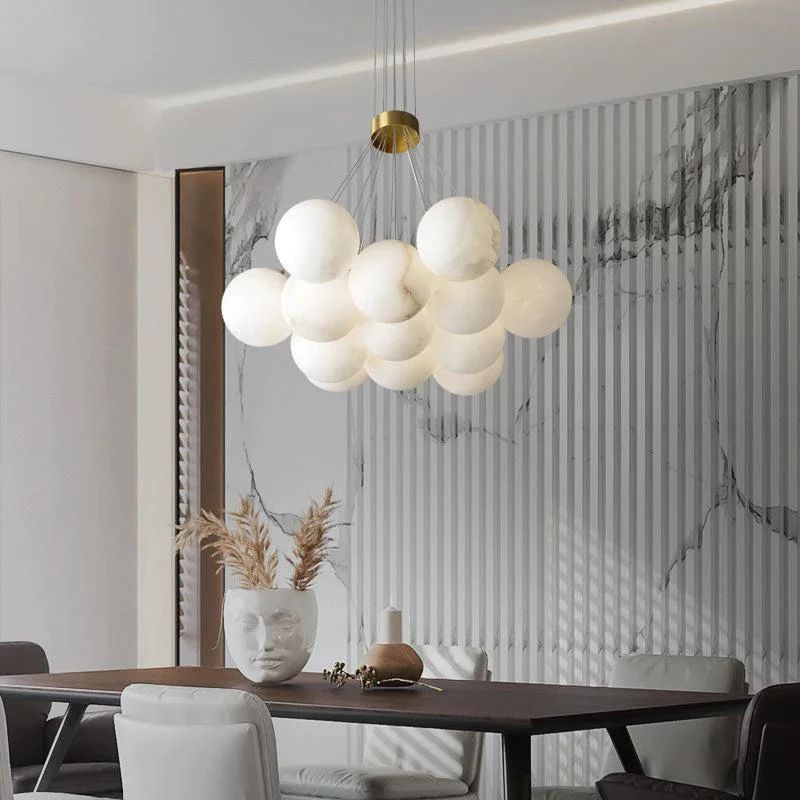 Aria Alabaster Global Ceiling Pendant