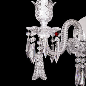 Elegance Candle Aria Crystal Wall Sconce With Bell