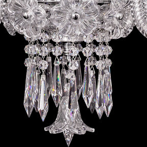 Elegance Candle Aria Crystal Wall Sconce With Bell