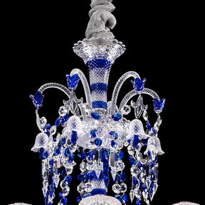 Aria Zenith Faunacrystopolis Blue Crystal Chandelier