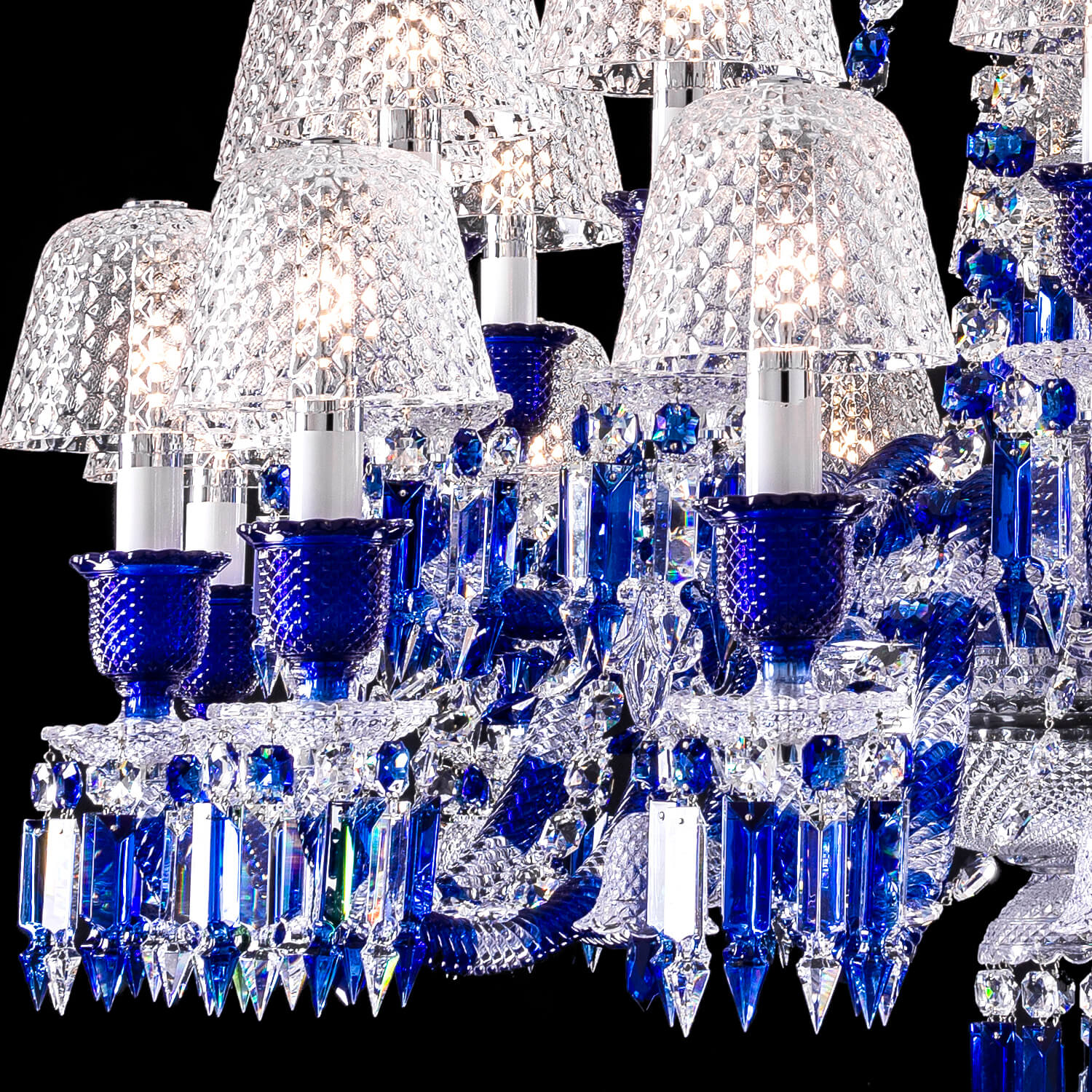 Aria Zenith Faunacrystopolis Blue Crystal Chandelier