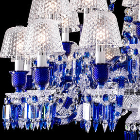 Aria Zenith Faunacrystopolis Blue Crystal Chandelier