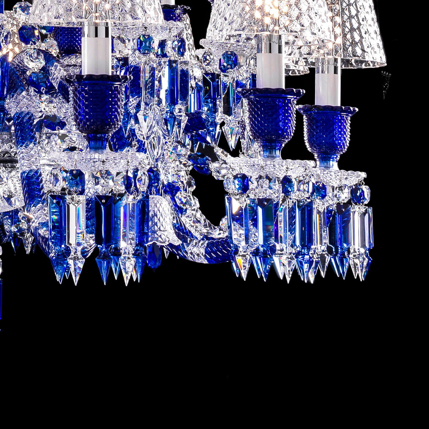 Aria Zenith Faunacrystopolis Blue Crystal Chandelier