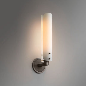 Alen White Glass Wall Sconce , Wall Lamps for Bedroom