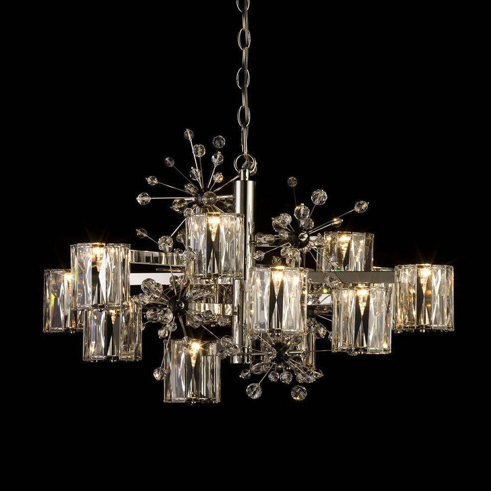 Neoclassicism 12 Light Modern Brass Chandelier - Lobmeyr