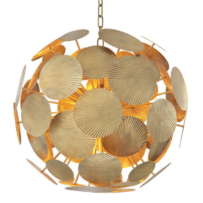 Cooper Modern Brass Chandelier 2 Sizes - Brass