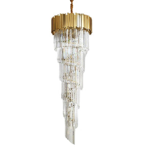 Elian Gillani 2-Story Crystal Chandelier