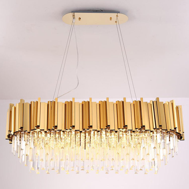 Elian Oval Crystal Chandelier