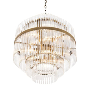 Fairy Modern Brass Glass Chandelier - Brass