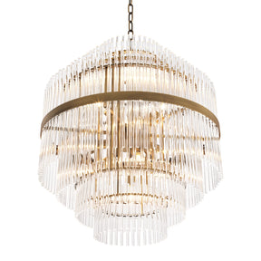 Fairy Modern Brass Glass Chandelier - Brass