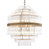 Fairy Modern Brass Glass Chandelier - Brass