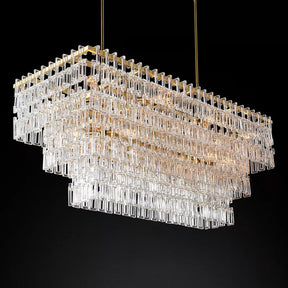 Marignan Tier K9 Crystal  Rectangle Chandelier