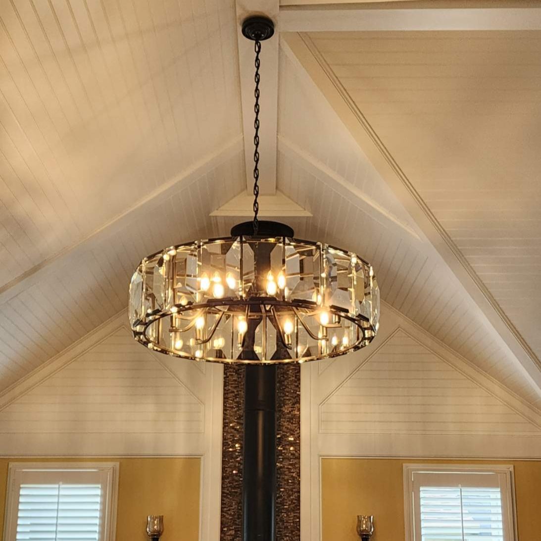 Harlew Multicurve Crystal Round Chandelier