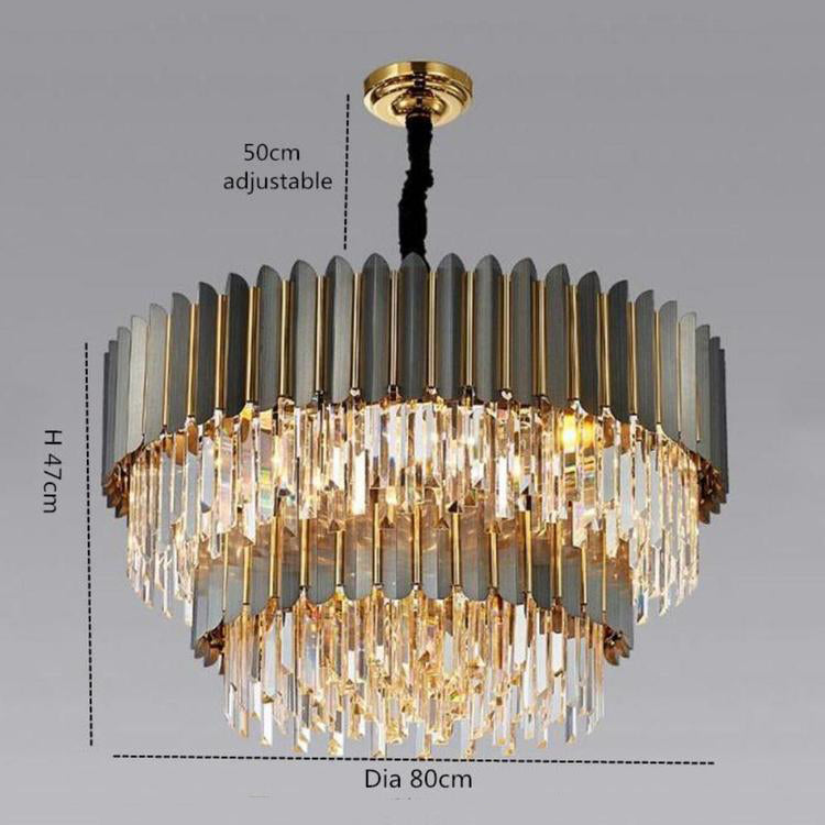 Flavian Double Tier Crystal Chandelier