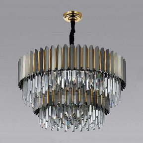 Flavian Double Tier Crystal Chandelier