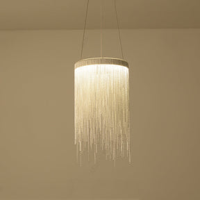 Flynn Aluminum Chain Tassel Pendant Light