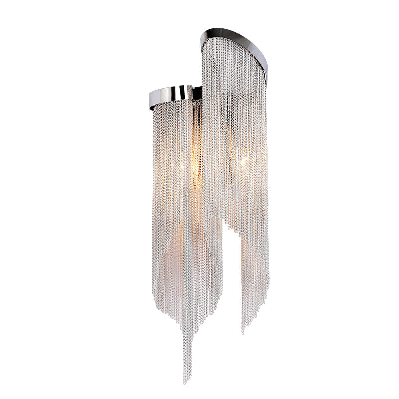 Flynn Aluminum Chain Tassel Wall Sconce