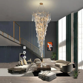 Aria Lake Modern Crystal Round Branch Chandelier Light