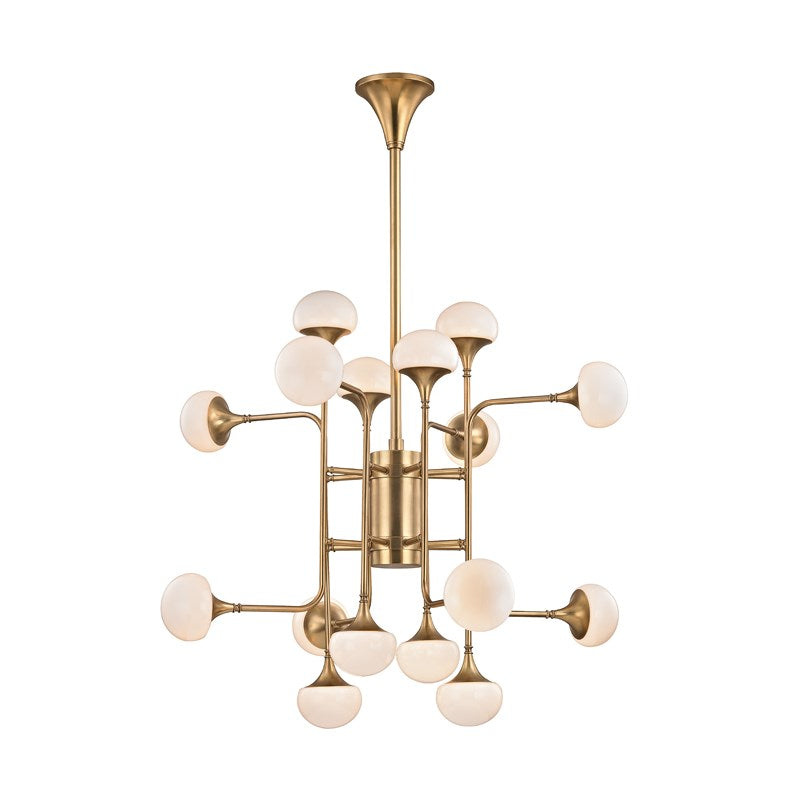 Aria Modern Brass Chandelier