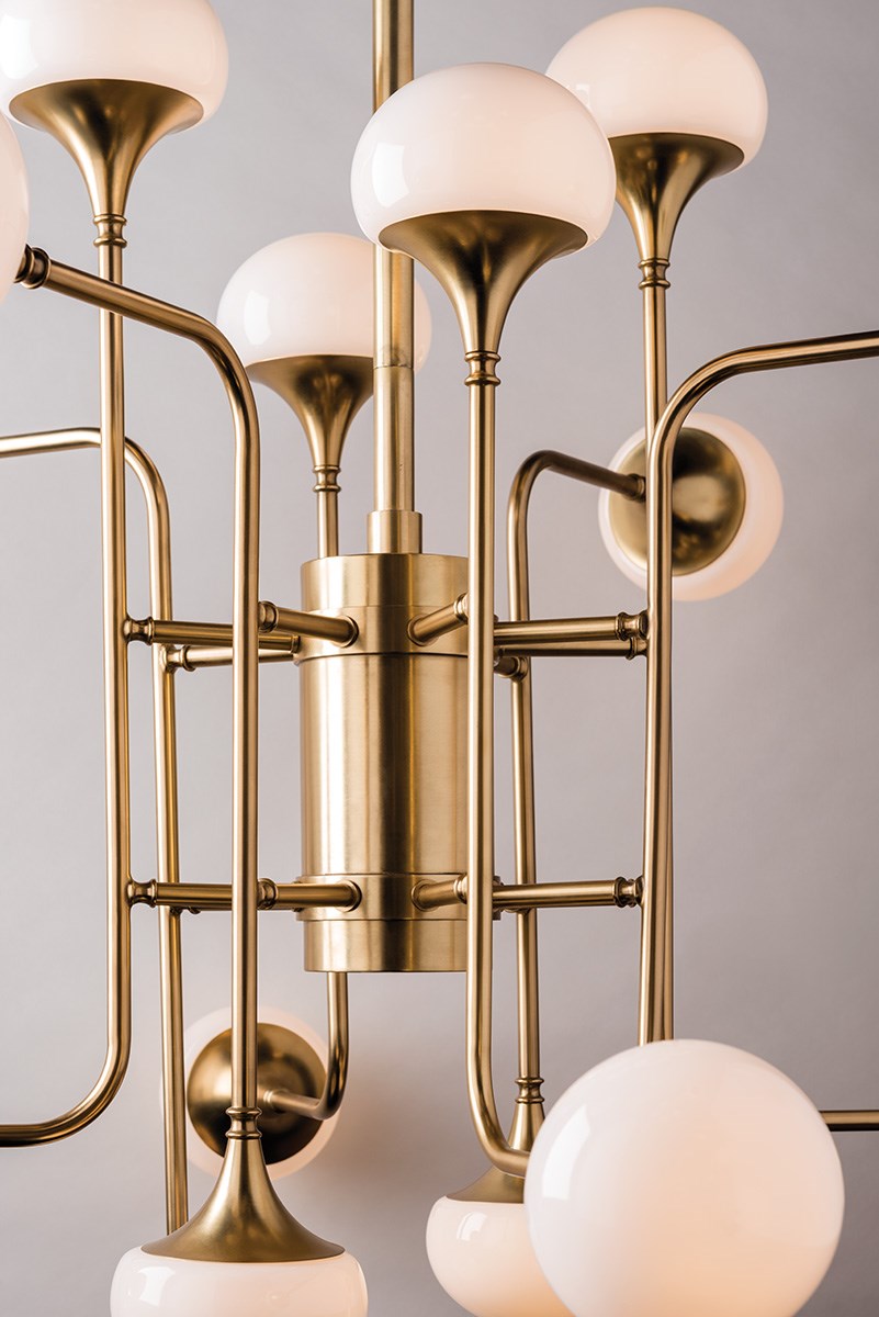 Aria Modern Brass Chandelier