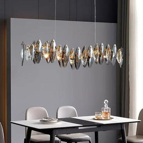 Flor Crystal Linear Chandelier