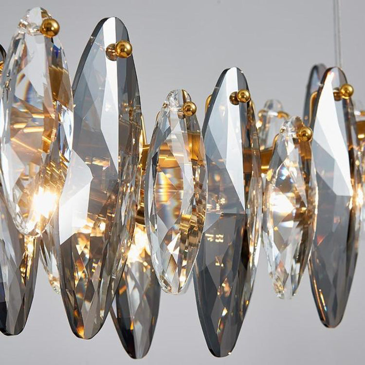 Flor Crystal Linear Chandelier