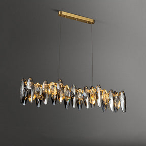 Flor Crystal Linear Chandelier