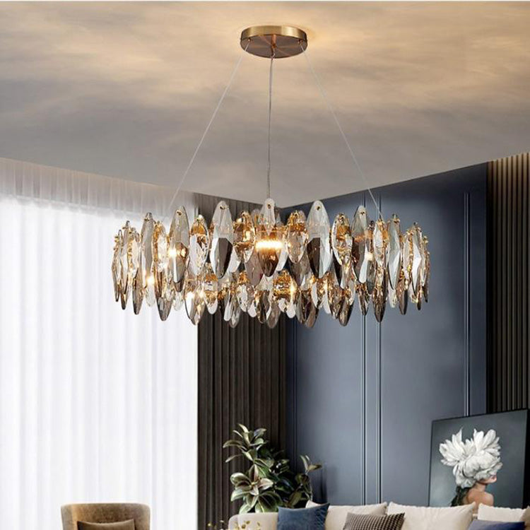 Flor Crystal  Round Chandelier