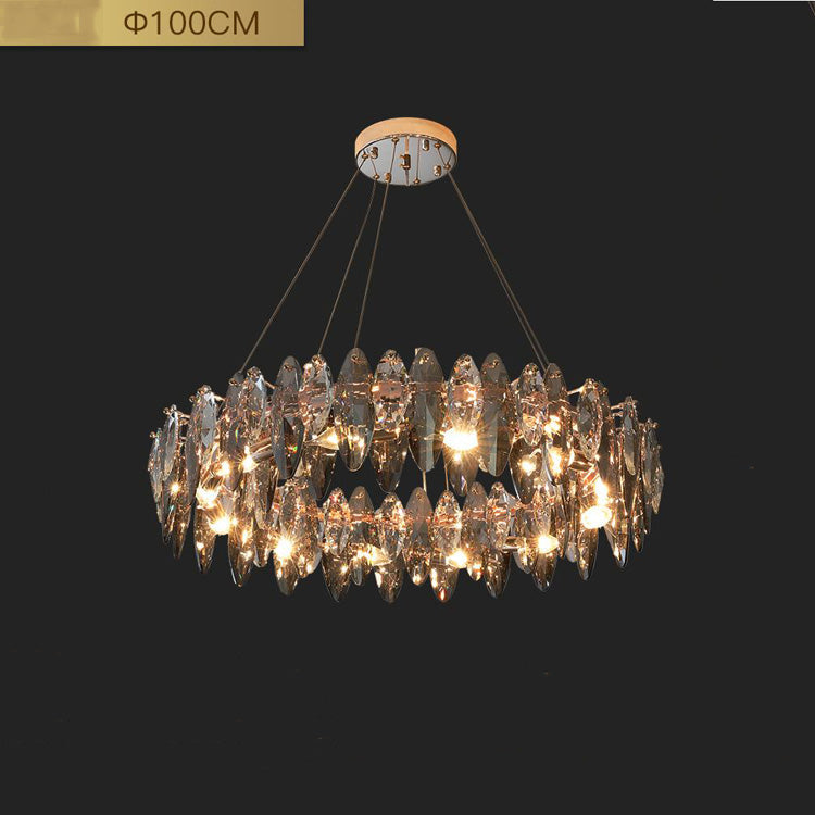 Flor Crystal  Round Chandelier