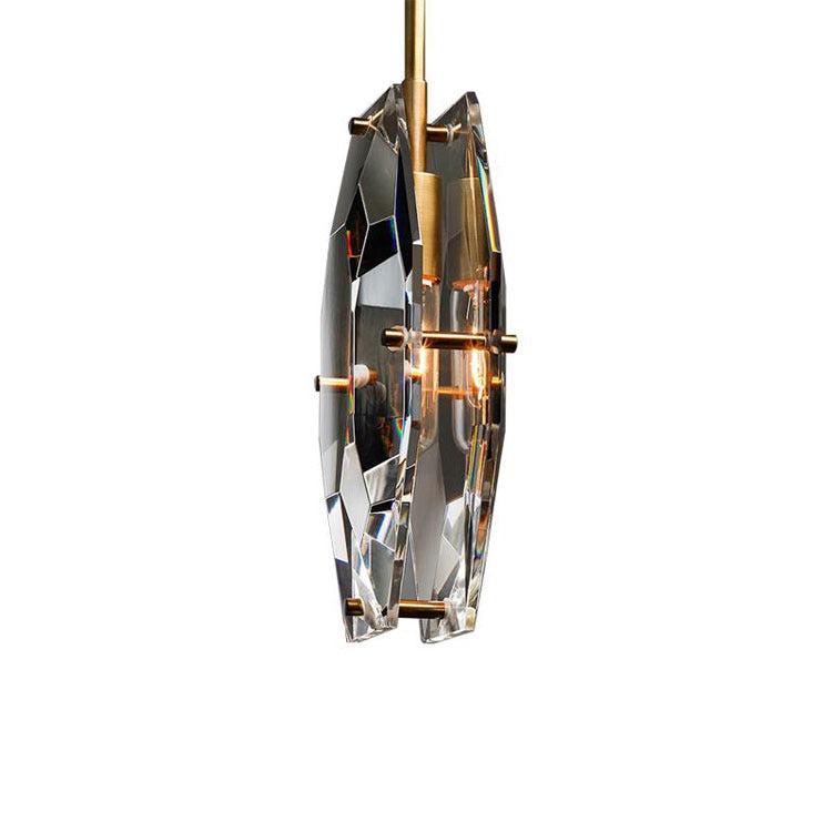 Yagern Faceted Smoke Crystal Pendant Lighting 1 Light