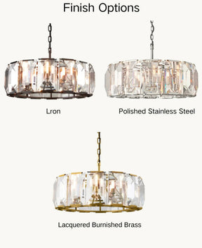 Harlew Multicurve Crystal Round Chandelier