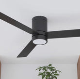 52 Inch Flush Mount Contemporary Indoor LED Ceiling Fan with Light, Remote（Qty：1000）