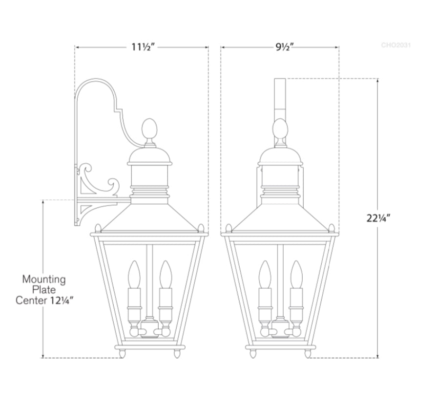 Sussex Small Bracket Lantern