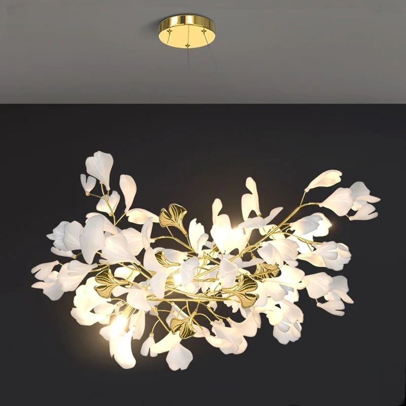 Aria Ginkgo B Branch Chandelier