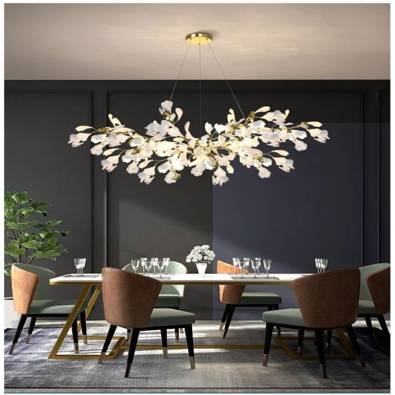 Aria Ginkgo B Branch Chandelier