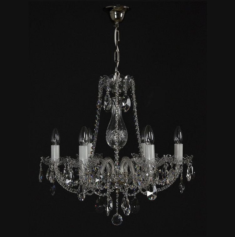 Aria Granato 6 Light Crystal Chandelier