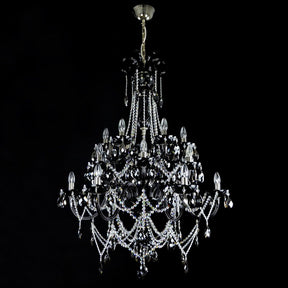 Aria Grandiose Black 18 Light Crystal Chandelier