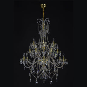 Aria Grandiose Black 18 Light Crystal Chandelier