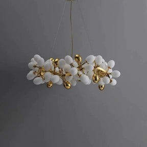 Aria Grapes Circle Branch Chandelier