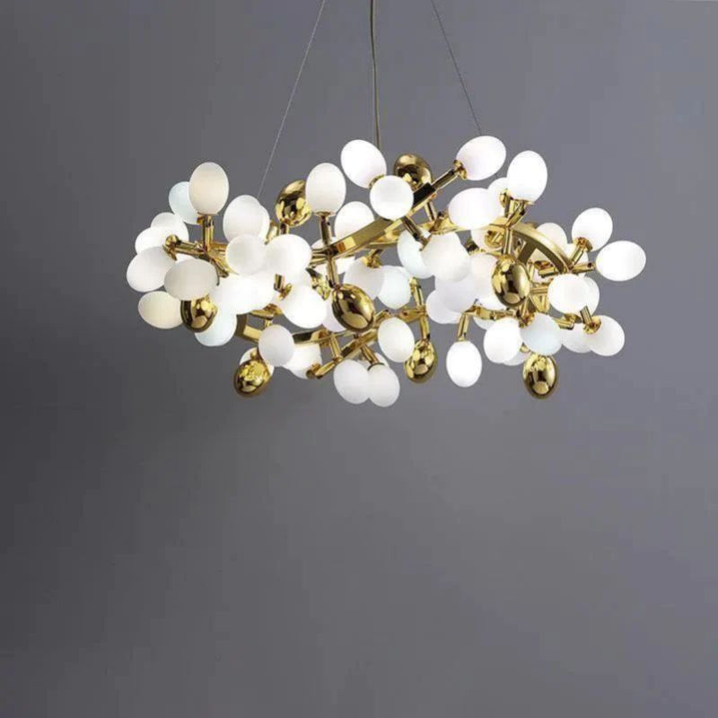 Aria Grapes Circle Branch Chandelier