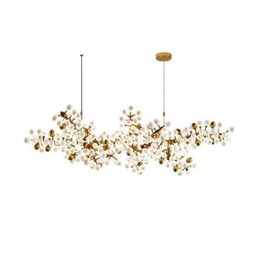 Aria Grapes Linear Chandelier For Dining Room