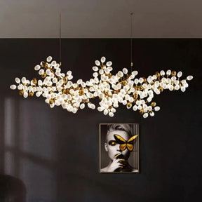 Aria Grapes Linear Chandelier For Dining Room