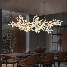 Aria Grapes Linear Chandelier For Dining Room