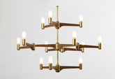 Cooper 12 Light Modern Brass Chandelier - Joe Scog