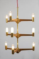 Cooper 9 Light Modern Brass Chandelier - Joe Scog