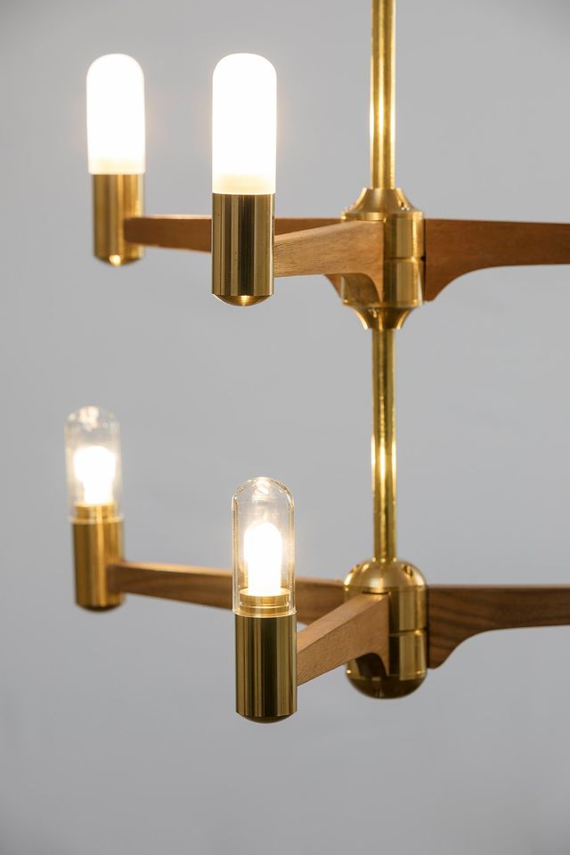 Cooper 9 Light Modern Brass Chandelier - Joe Scog