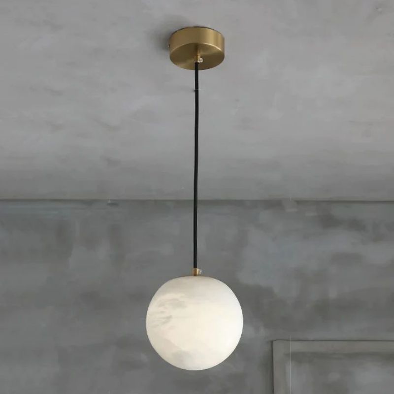 Aria Alabaster Ball Pendant Light