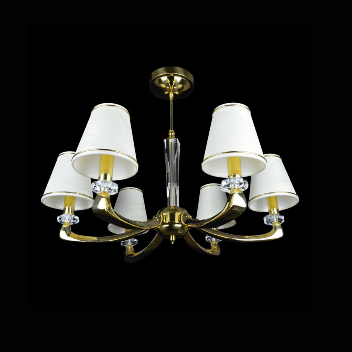 Aria Helios 6/8 Crystal Glass Chandelier