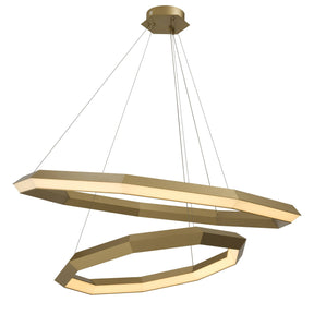 Cooper  Modern Brass Chandelier S/L - Brass